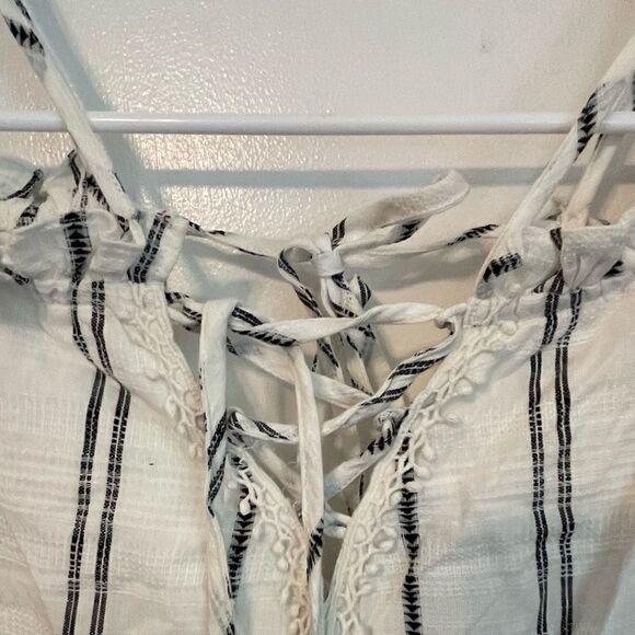 RED CARTER Isla Off the Shoulder Stripes Coverup Casual Maxi Dress.Size XS - Picture 12 of 16